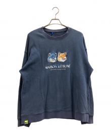 maison kitsune×ADER error（メゾンキツネ×アーダーエラー）の古着「スウェット」｜ネイビー