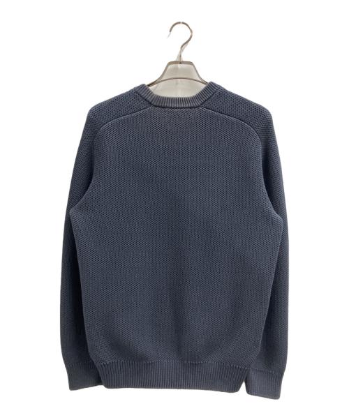maison kitsune（メゾンキツネ）MAISON KITSUNE (メゾンキツネ) Varsity' sweater ネイビー サイズ:Mの古着・服飾アイテム