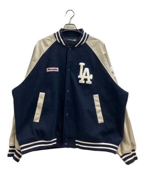 PERUSHU（ペルーシュ）Perushu (ペルーシュ) スタジャン ネイビー サイズ:Lの古着・服飾アイテム