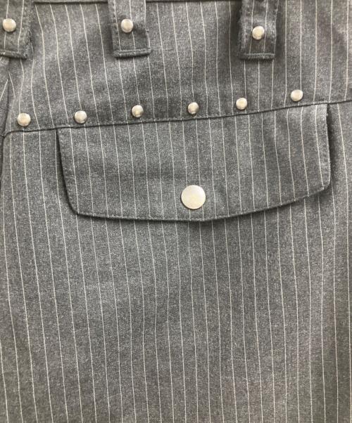 ANDER HUNK（アンダーハンク）ANDER HUNK (アンダーハンク) スタッズデザインバギースラックス ブラック サイズ:Sの古着・服飾アイテム