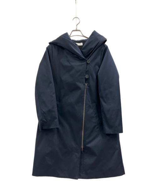 BARNEYS NEWYORK（バーニーズ・ニューヨーク）BARNEYS NEWYORK (バーニーズ・ニューヨーク) ショールカラーコート ネイビー サイズ:40の古着・服飾アイテム