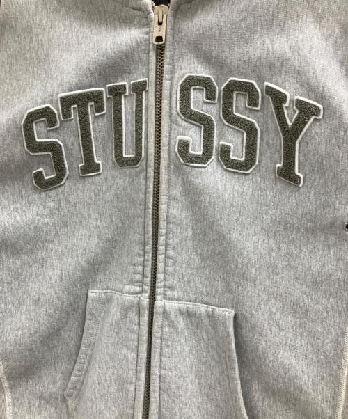 stussy（ステューシー）stussy (ステューシー) Champion REVERSE WEAVE (チャンピオン リバース ウィーブ) ジップパーカー グレー サイズ:Lの古着・服飾アイテム