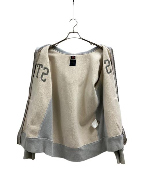 stussy（ステューシー）stussy (ステューシー) Champion REVERSE WEAVE (チャンピオン リバース ウィーブ) ジップパーカー グレー サイズ:Lの古着・服飾アイテム