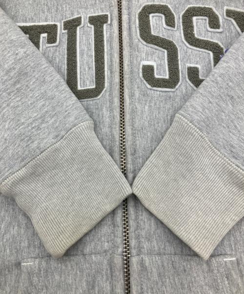 stussy（ステューシー）stussy (ステューシー) Champion REVERSE WEAVE (チャンピオン リバース ウィーブ) ジップパーカー グレー サイズ:Lの古着・服飾アイテム
