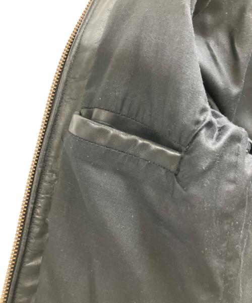 VANSON（バンソン）VANSON (バンソン) レザージャケット ブラック×レッド サイズ:34の古着・服飾アイテム