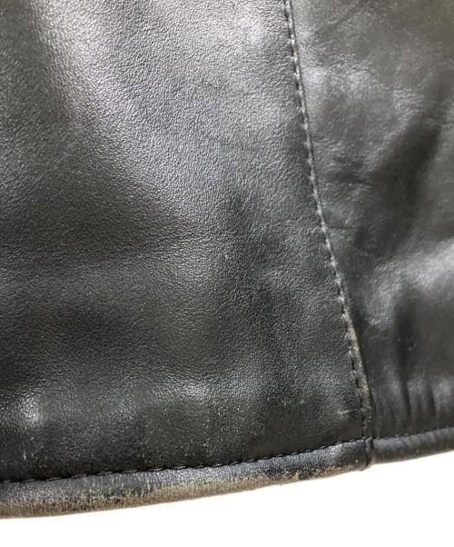 VANSON（バンソン）VANSON (バンソン) レザージャケット ブラック×レッド サイズ:34の古着・服飾アイテム