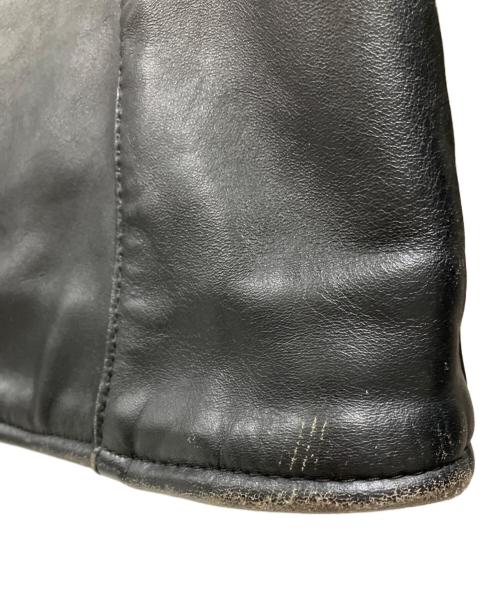 VANSON（バンソン）VANSON (バンソン) レザージャケット ブラック×レッド サイズ:34の古着・服飾アイテム