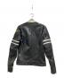 VANSON (バンソン) レザージャケット ブラック×レッド サイズ:34：22000円