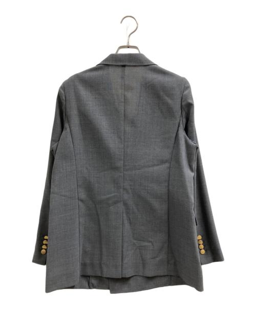 FRAY ID（フレイ アイディー）FRAY ID (フレイ アイディー) ダブルテーラードライトジャケット グレーの古着・服飾アイテム
