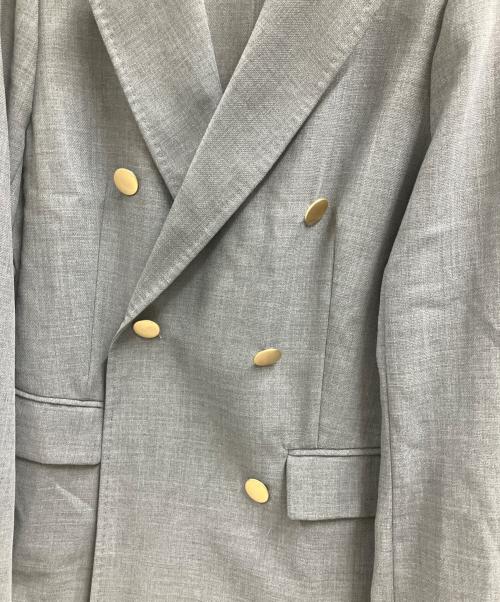 FRAY ID（フレイ アイディー）FRAY ID (フレイ アイディー) ダブルテーラードライトジャケット グレーの古着・服飾アイテム