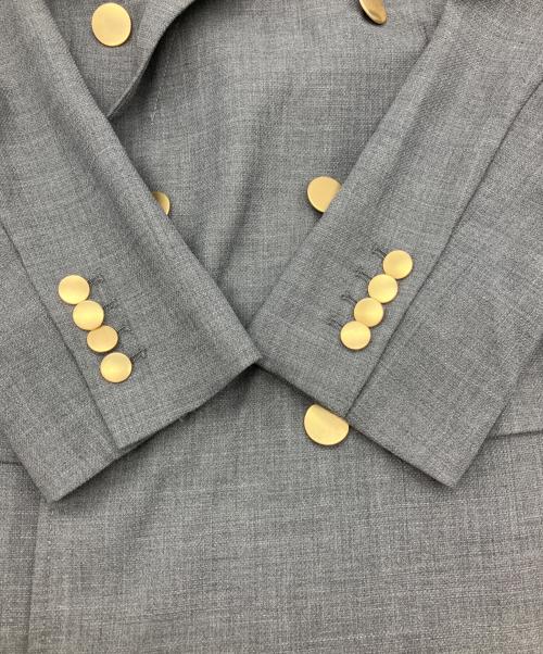 FRAY ID（フレイ アイディー）FRAY ID (フレイ アイディー) ダブルテーラードライトジャケット グレーの古着・服飾アイテム