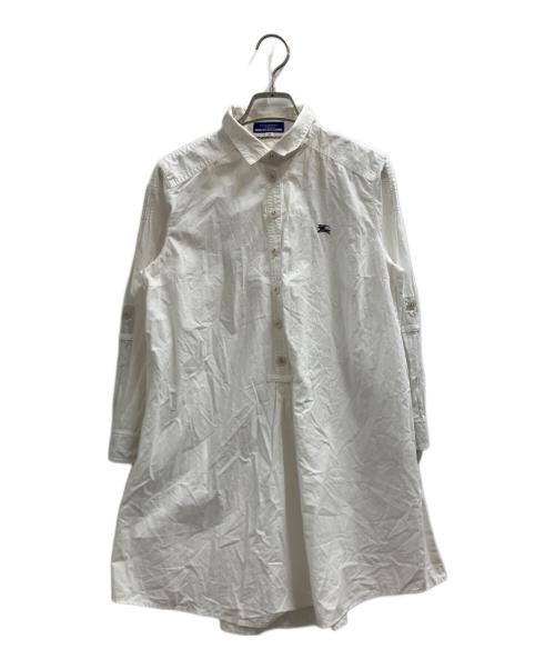 BURBERRY BLUE LABEL（バーバリー ブルー レーベル）BURBERRY BLUE LABEL (バーバリー ブルー レーベル) 長袖ワンピース ホワイト サイズ:38の古着・服飾アイテム