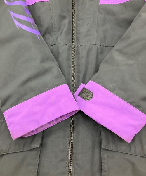 adidas（アディダス）adidas (アディダス) 22グラフィックパデッドジャケット ブラック×パープル サイズ:Mの古着・服飾アイテム