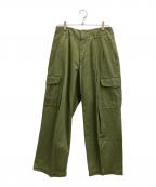 KICS DOCUMENT.キクスドキュメント）の古着「KICS DOCUMENT.　カーゴパンツ」｜カーキ