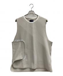 meanswhile（ミーンズワイル）の古着「Uneven Fabric Conditioning Vest」｜アイボリー