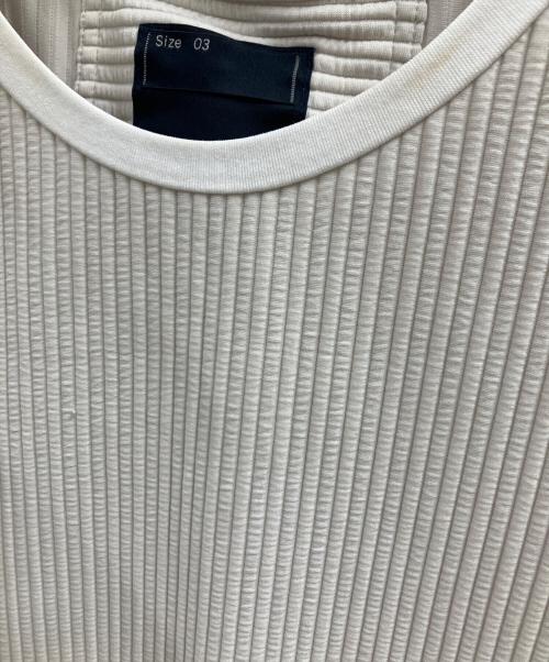 meanswhile（ミーンズワイル）meanswhile (ミーンズワイル) Uneven Fabric Conditioning Vest アイボリー サイズ:3の古着・服飾アイテム