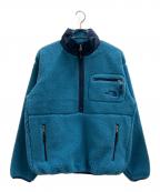 THE NORTH FACEザ ノース フェイス）の古着「ハーフジップボアジャケット」｜ブルー