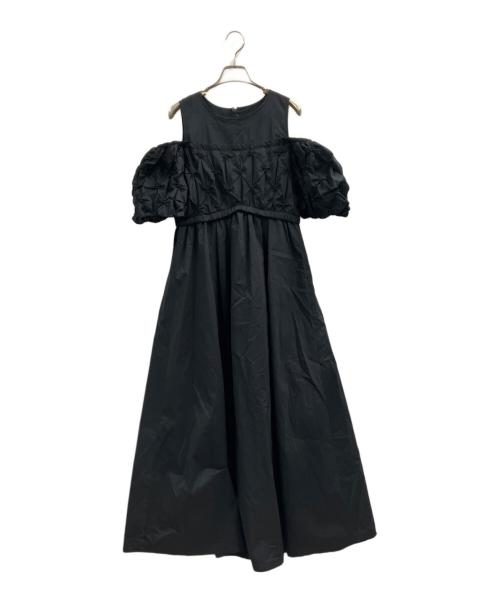 RAY BEAMS（レイ ビームス）RAY BEAMS (レイ ビームス) オフショルダーパフスリーブワンピース ブラック サイズ:1の古着・服飾アイテム