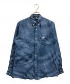 stussyステューシー）の古着「長袖シャツ」｜ブルー
