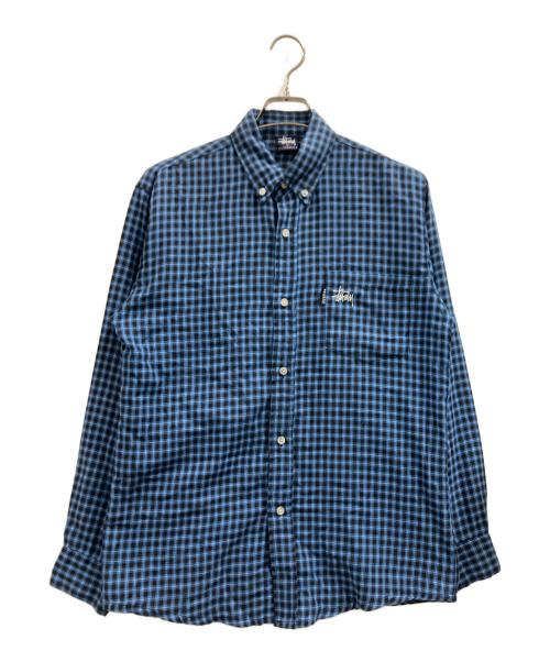 stussy（ステューシー）stussy (ステューシー) 長袖シャツ ブルー サイズ:Mの古着・服飾アイテム