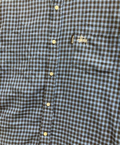 stussy（ステューシー）stussy (ステューシー) 長袖シャツ ブルー サイズ:Mの古着・服飾アイテム