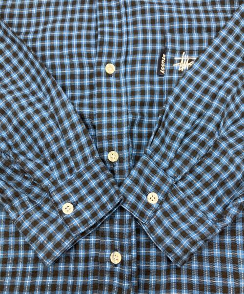 stussy（ステューシー）stussy (ステューシー) 長袖シャツ ブルー サイズ:Mの古着・服飾アイテム