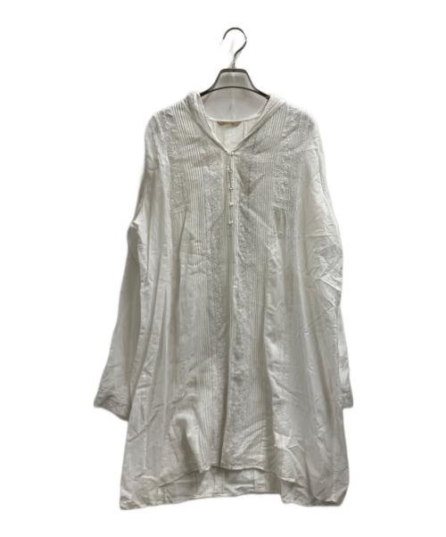 Curensology（カレンソロジー）Curensology (カレンソロジー) レースチュニック ホワイト サイズ:FREEの古着・服飾アイテム