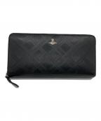Vivienne Westwoodヴィヴィアンウエストウッド）の古着「Vivienne Westwood　ラウンドファスナー財布」｜ブラック
