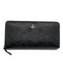 Vivienne Westwood（ヴィヴィアンウエストウッド）の古着「Vivienne Westwood　ラウンドファスナー財布」｜ブラック