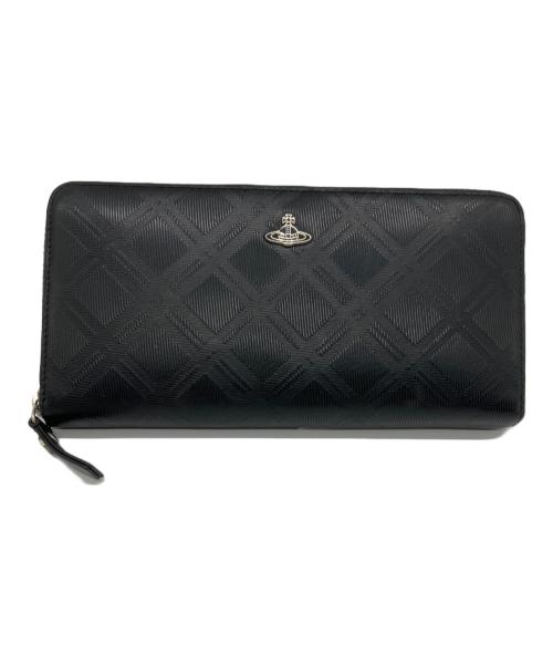 Vivienne Westwood（ヴィヴィアンウエストウッド）Vivienne Westwood (ヴィヴィアンウエストウッド) Vivienne Westwood　ラウンドファスナー財布 ブラックの古着・服飾アイテム
