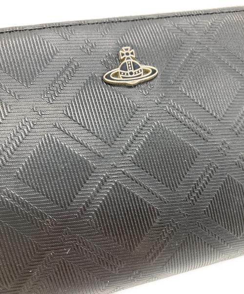 Vivienne Westwood（ヴィヴィアンウエストウッド）Vivienne Westwood (ヴィヴィアンウエストウッド) Vivienne Westwood　ラウンドファスナー財布 ブラックの古着・服飾アイテム
