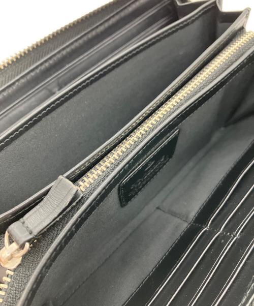 Vivienne Westwood（ヴィヴィアンウエストウッド）Vivienne Westwood (ヴィヴィアンウエストウッド) Vivienne Westwood　ラウンドファスナー財布 ブラックの古着・服飾アイテム