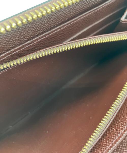 LOUIS VUITTON（ルイ ヴィトン）LOUIS VUITTON (ルイ ヴィトン) LOUIS VUITTON　ラウンドファスナー財布 ブラウン×ベージュの古着・服飾アイテム