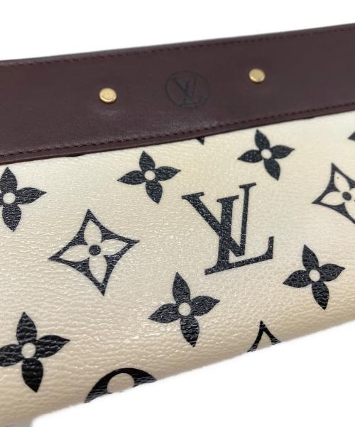 LOUIS VUITTON（ルイ ヴィトン）LOUIS VUITTON (ルイ ヴィトン) LOUIS VUITTON　ラウンドファスナー財布 ブラウン×ベージュの古着・服飾アイテム