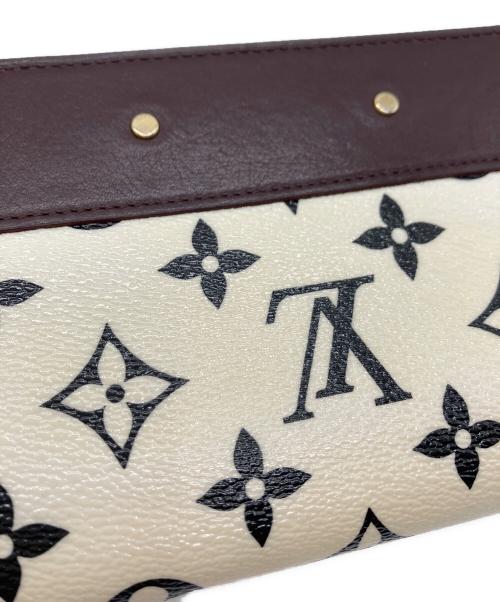LOUIS VUITTON（ルイ ヴィトン）LOUIS VUITTON (ルイ ヴィトン) LOUIS VUITTON　ラウンドファスナー財布 ブラウン×ベージュの古着・服飾アイテム
