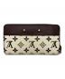 LOUIS VUITTON (ルイ ヴィトン) LOUIS VUITTON　ラウンドファスナー財布 ブラウン×ベージュ：45000円