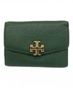 TORY BURCHトリーバーチ）の古着「TORY BURCH　3つ折り財布」｜グリーン