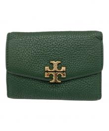 TORY BURCH（トリーバーチ）の古着「TORY BURCH　3つ折り財布」｜グリーン