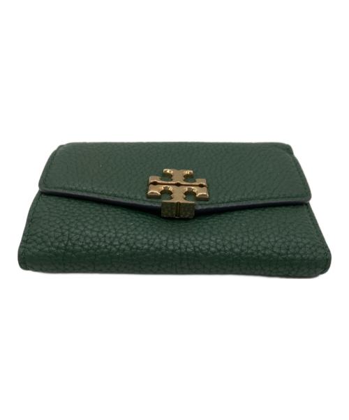 TORY BURCH（トリーバーチ）TORY BURCH (トリーバーチ) TORY BURCH　3つ折り財布 グリーンの古着・服飾アイテム