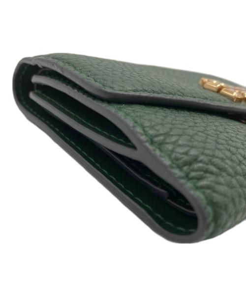 TORY BURCH（トリーバーチ）TORY BURCH (トリーバーチ) TORY BURCH　3つ折り財布 グリーンの古着・服飾アイテム