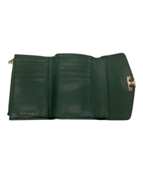 TORY BURCH（トリーバーチ）TORY BURCH (トリーバーチ) TORY BURCH　3つ折り財布 グリーンの古着・服飾アイテム