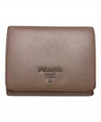 PRADAプラダ）の古着「PRADA　3つ折り財布」｜ピンク
