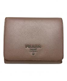 PRADA（プラダ）の古着「PRADA　3つ折り財布」｜ピンク