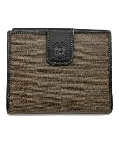 FENDI（フェンディ）FENDI (フェンディ) FENDI　2つ折り財布 ベージュの古着・服飾アイテム