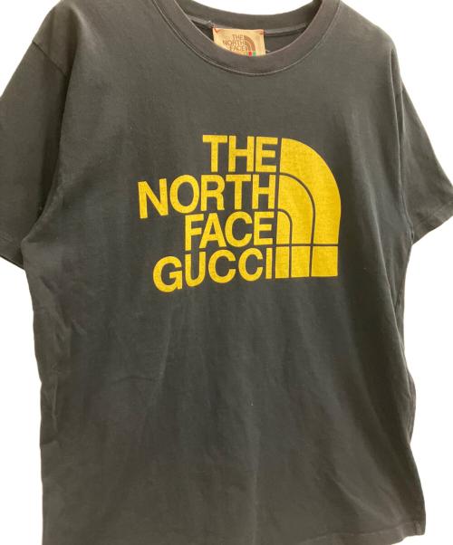 THE NORTH FACE（ザ ノース フェイス）THE NORTH FACE (ザ ノース フェイス) GUCCI (グッチ) THE NORTH FACE　	GUCCI　半袖カットソー ブラック サイズ:XSの古着・服飾アイテム