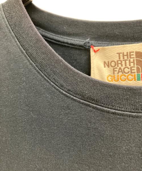 THE NORTH FACE（ザ ノース フェイス）THE NORTH FACE (ザ ノース フェイス) GUCCI (グッチ) THE NORTH FACE　	GUCCI　半袖カットソー ブラック サイズ:XSの古着・服飾アイテム