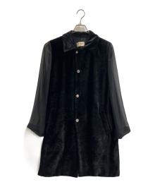 ROBE DE CHAMBRE COMME DES GARCONS（ローブドシャンブル コムデギャルソン）の古着「ROBE DE CHAMBRE COMME DES GARCONS　袖切替ジャケット」｜ブラック
