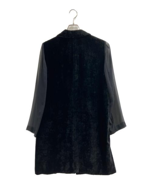 ROBE DE CHAMBRE COMME DES GARCONS（ローブドシャンブル コムデギャルソン）ROBE DE CHAMBRE COMME DES GARCONS (ローブドシャンブル コムデギャルソン) ROBE DE CHAMBRE COMME DES GARCONS　袖切替ジャケット ブラック サイズ:不明の古着・服飾アイテム