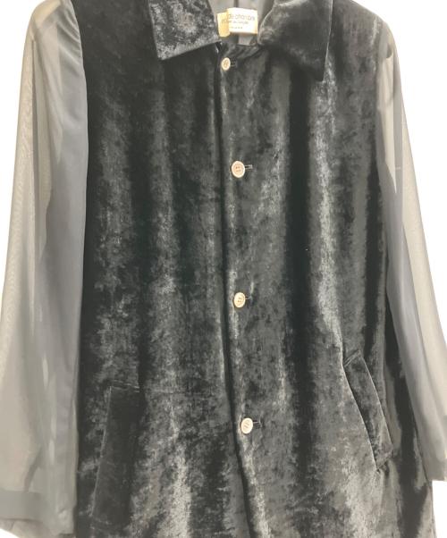 ROBE DE CHAMBRE COMME DES GARCONS（ローブドシャンブル コムデギャルソン）ROBE DE CHAMBRE COMME DES GARCONS (ローブドシャンブル コムデギャルソン) ROBE DE CHAMBRE COMME DES GARCONS　袖切替ジャケット ブラック サイズ:不明の古着・服飾アイテム
