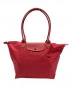 LONGCHAMPロンシャン）の古着「LONGCHAMP　トートバッグ」｜レッド